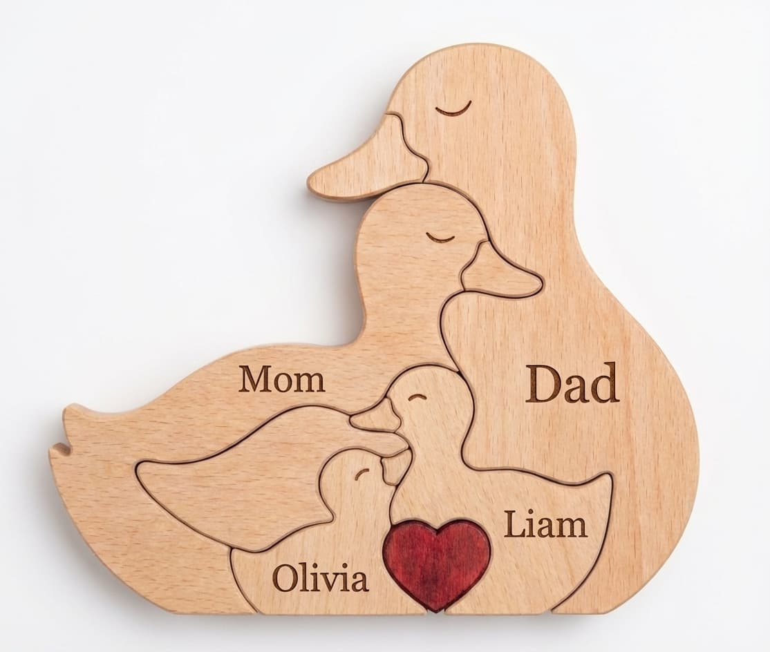 Duck Family Wooden Puzzle
